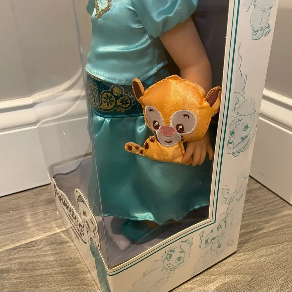 Disney Store Animators Collection Jasmine Doll & Raja Tiger 2015 Release*Read*